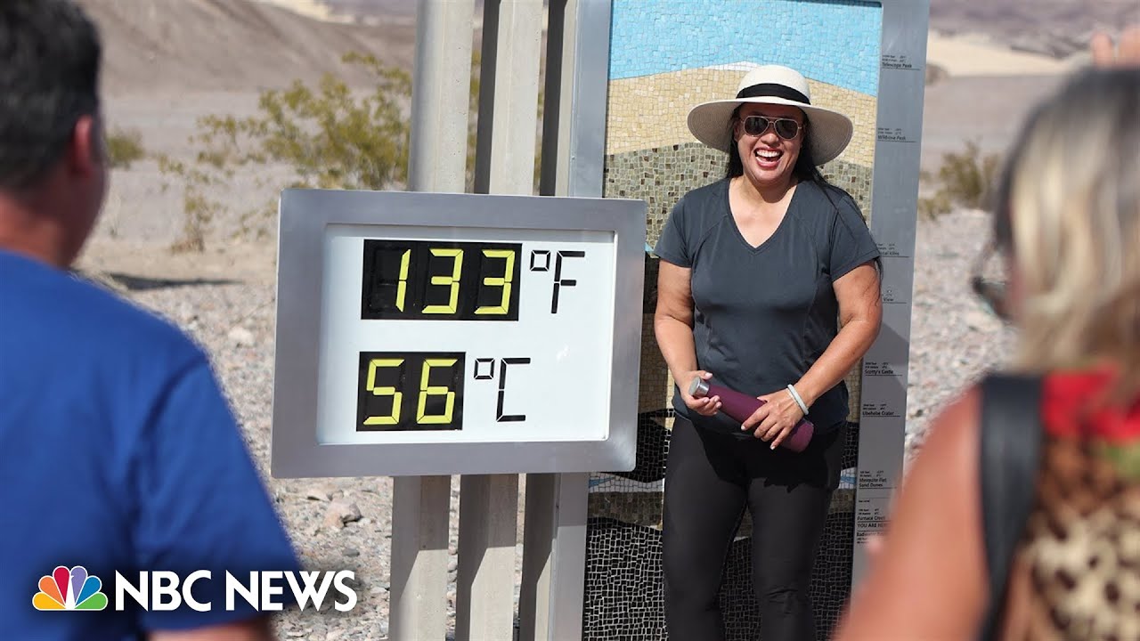 &lsquo;It&rsquo;s really cool&rsquo;: Visitors flock to Death Valley amid scorching heatwave