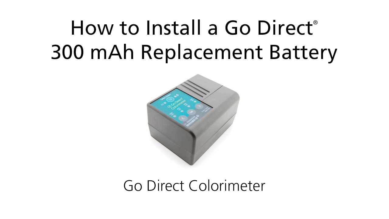 Go Direct&reg; Colorimeter Battery Replacement