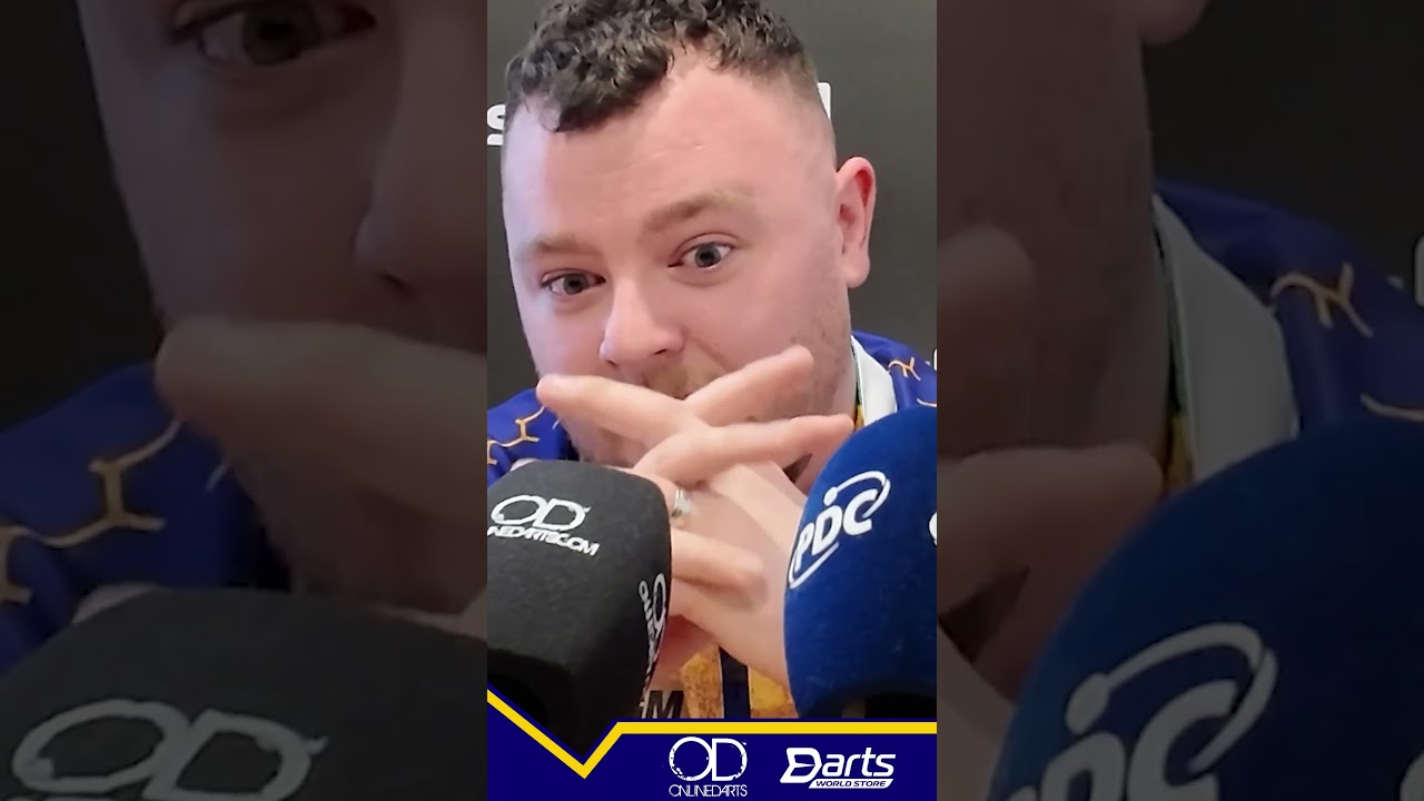 🎤 Josh Rock's instant reaction to the sensational 9-dart finish, sending Belfast wild