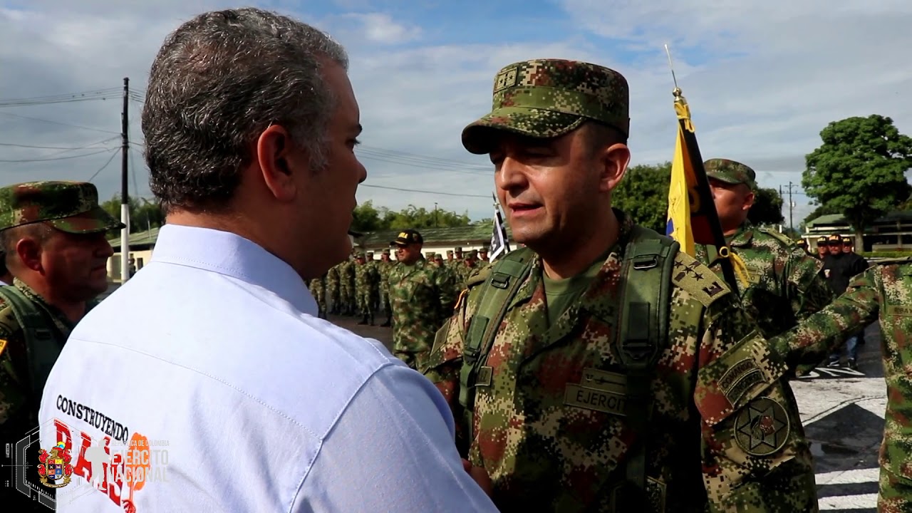 Presidente de Colombia visita al Batallón San Mateo en Pereira