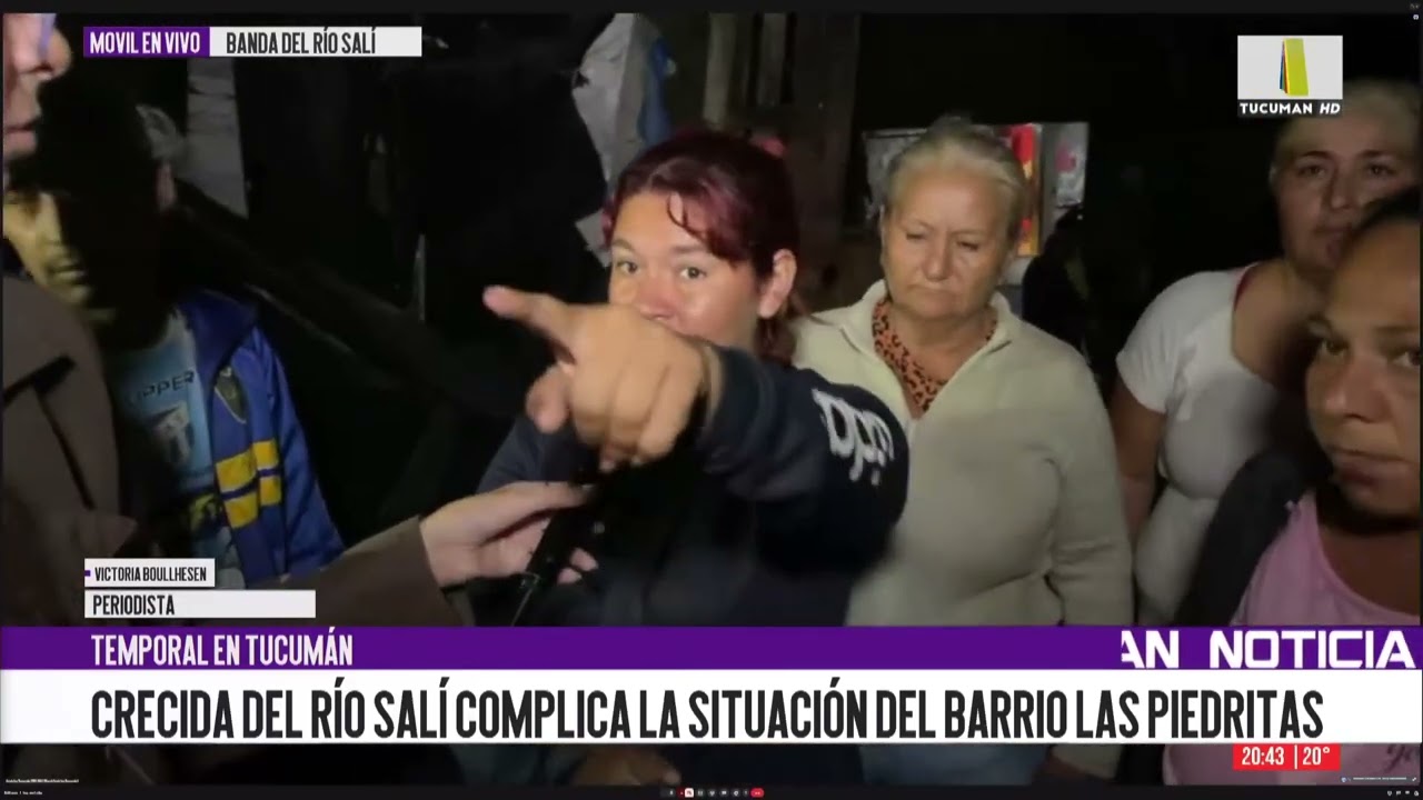 El avance del Río Salí complica la situación del barrio Las Piedritas por posibles derrumbes