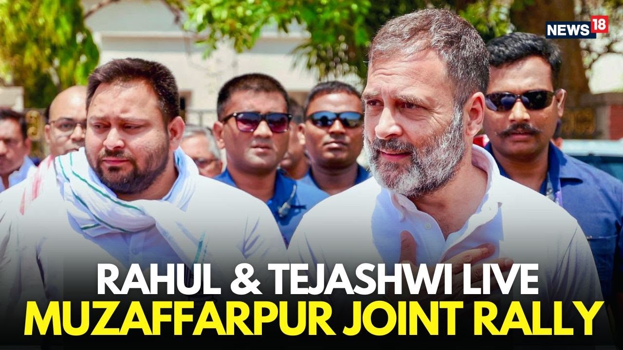 LIVE Rahul Gandhi & Tejashwi Yadav Joint Rally in Sakra, Muzaffarpur | Bihar Elections 2025 | N18L