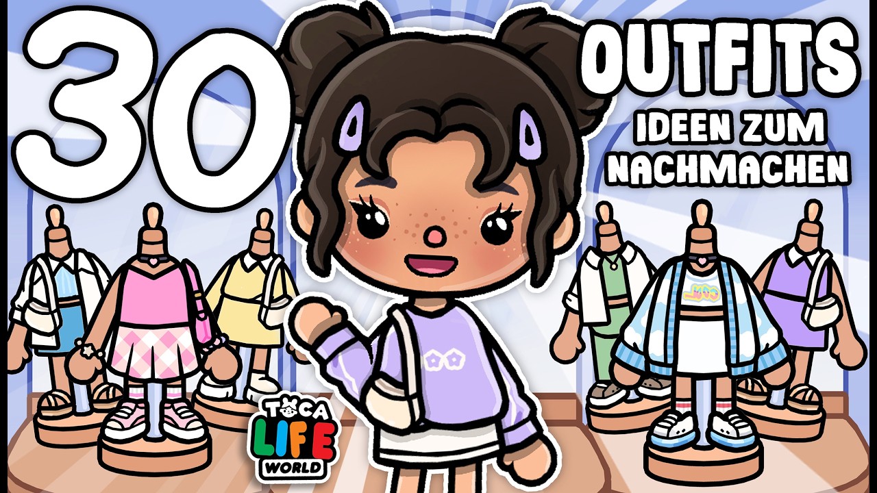 30 OUTFIT IDEAS to Try On 🎀✨ TOCA BOCA FASHION DESIGNER ✨🌸 NEW UPDATE *English with Voice