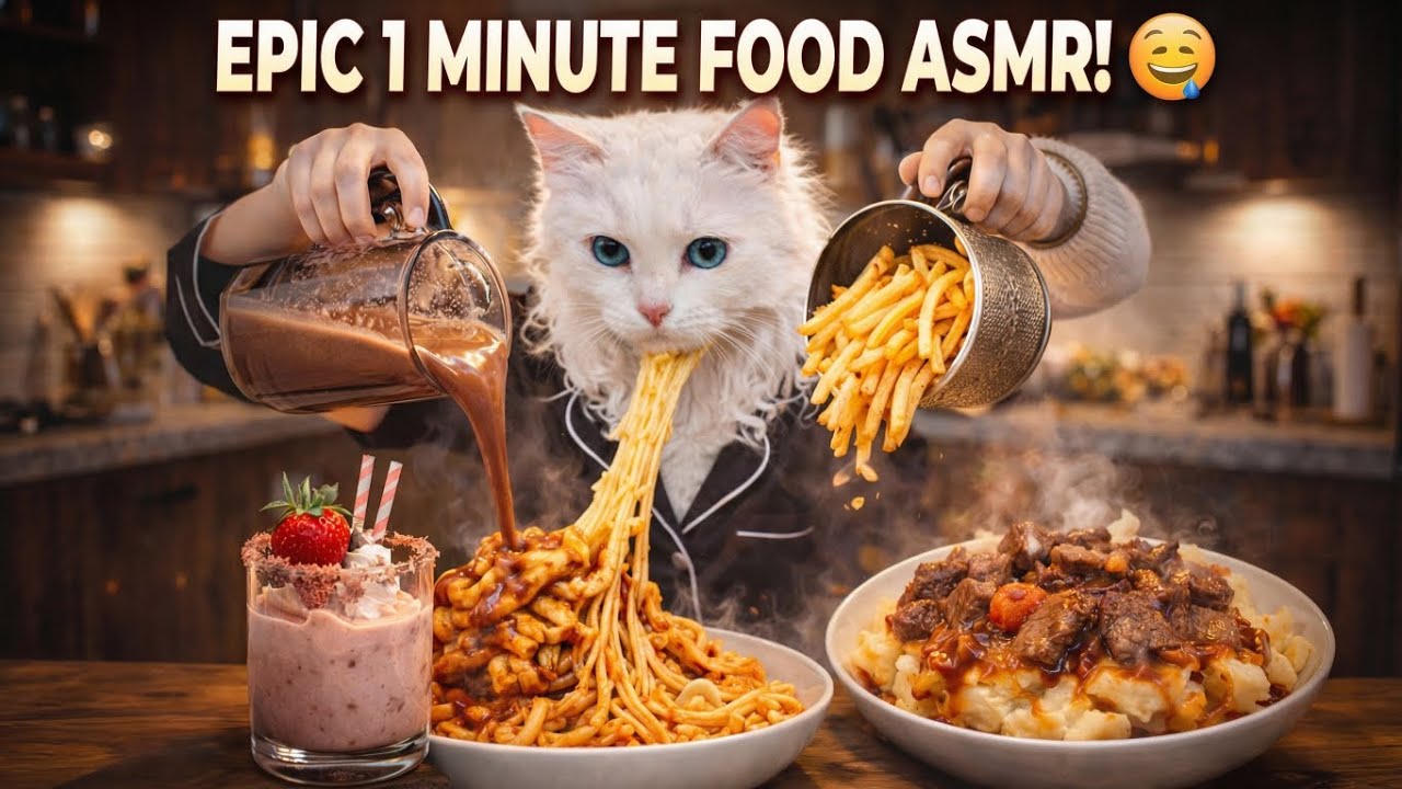 Ultimate 1 Minute Food ASMR 🍝🔥 | No Music | بدون موسيقى