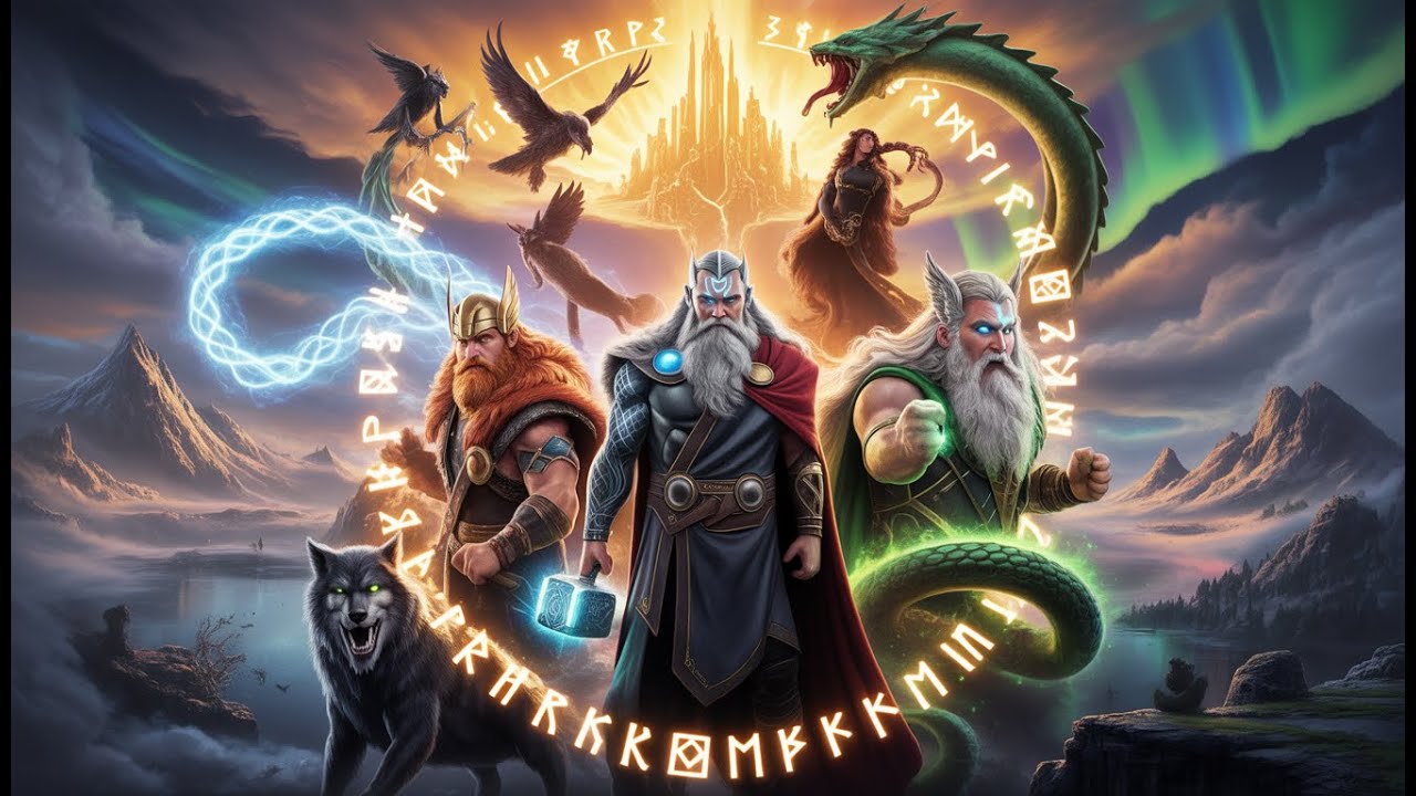 MITOLOGÍA NÓRDICA para Dormir | Del Yggdrasil al Ragnarök (Voz Relajante)