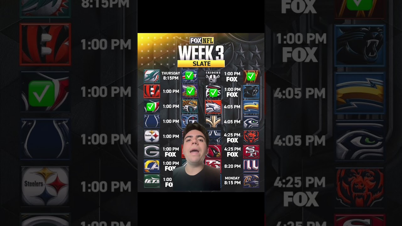 NFL week 3 predictions