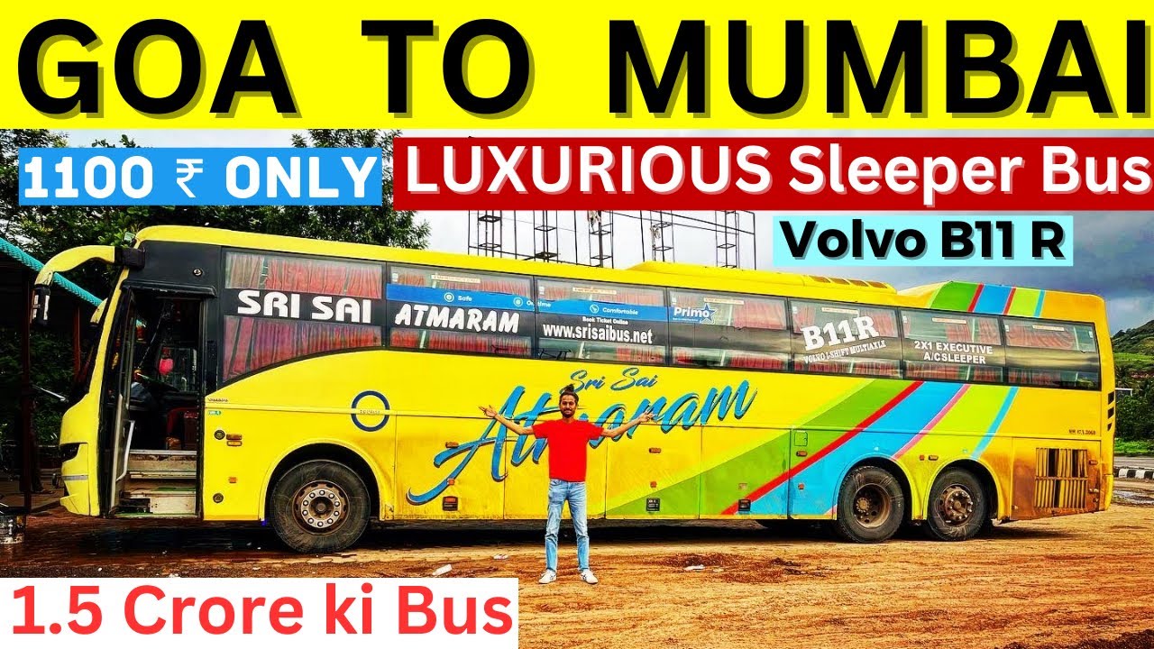 Goa To Mumbai Sleeper Bus 🚌 | Goa To Mumbai Volvo Bus journey 🚎 | Goa To Mumbai