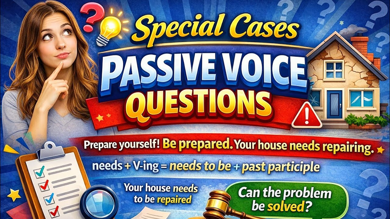 Special Cases Passive Voice Questions 