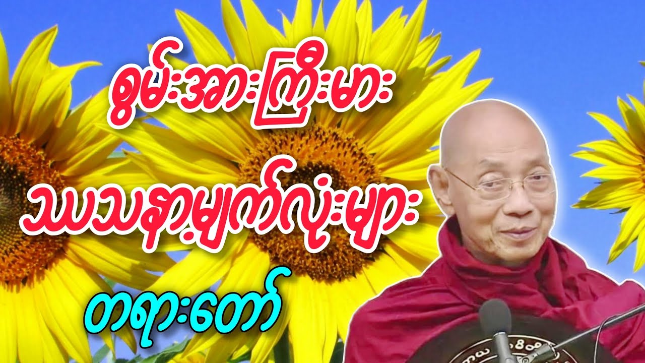 ပါချုပ်ဆရာတော်ဟောကြားသော စွမ်းအားကြီးမား ဿသနာ့မျက်လုံးများ တရားတော်