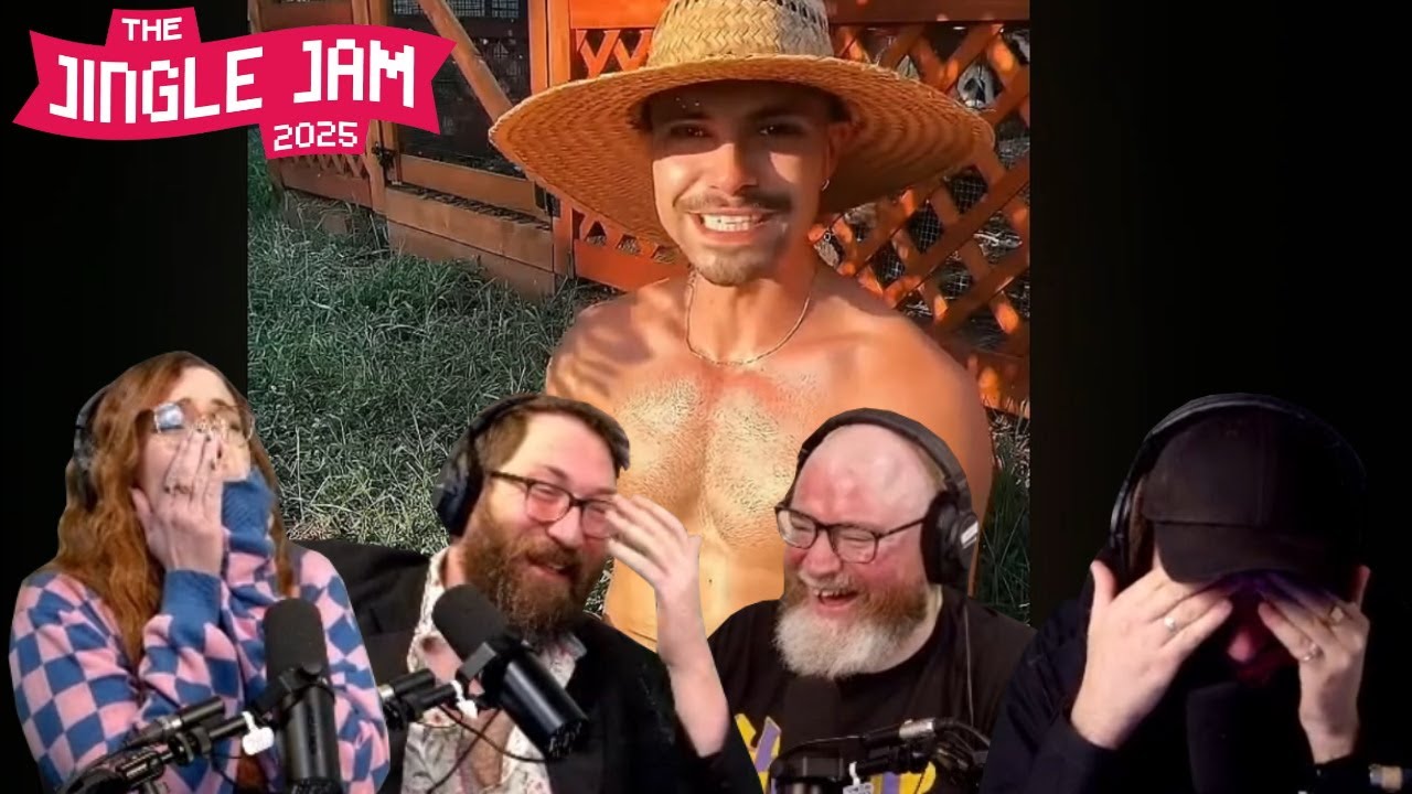 Simon, Tom, Harry and Lydia watch Simon's important videos | Yogscast Jingle Jam 2025