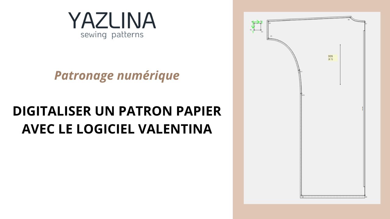 Digitaliser un patron papier avec le logiciel Valentina: Image en arrière plan