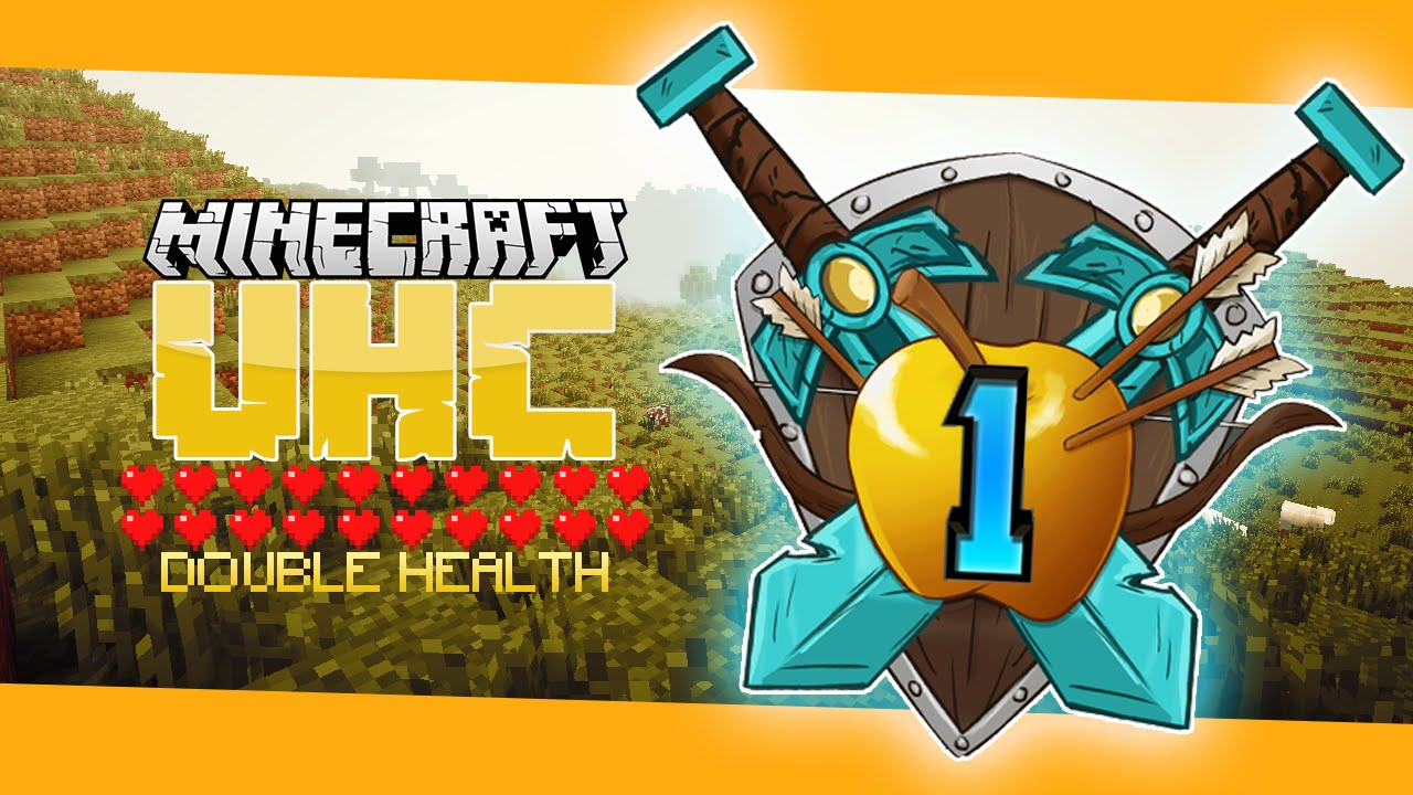 Minecraft: Ютуберы с двойным здоровьем в режиме UHC | Эпизод 1 с Джастином и Кенни!