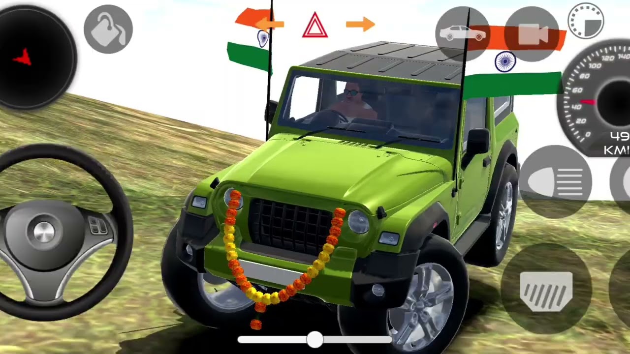 Mahindra Thar Modified Version 🚙 Dangerous Stunt Driving Game Play#viralvideo #thargamer #ytvideos 