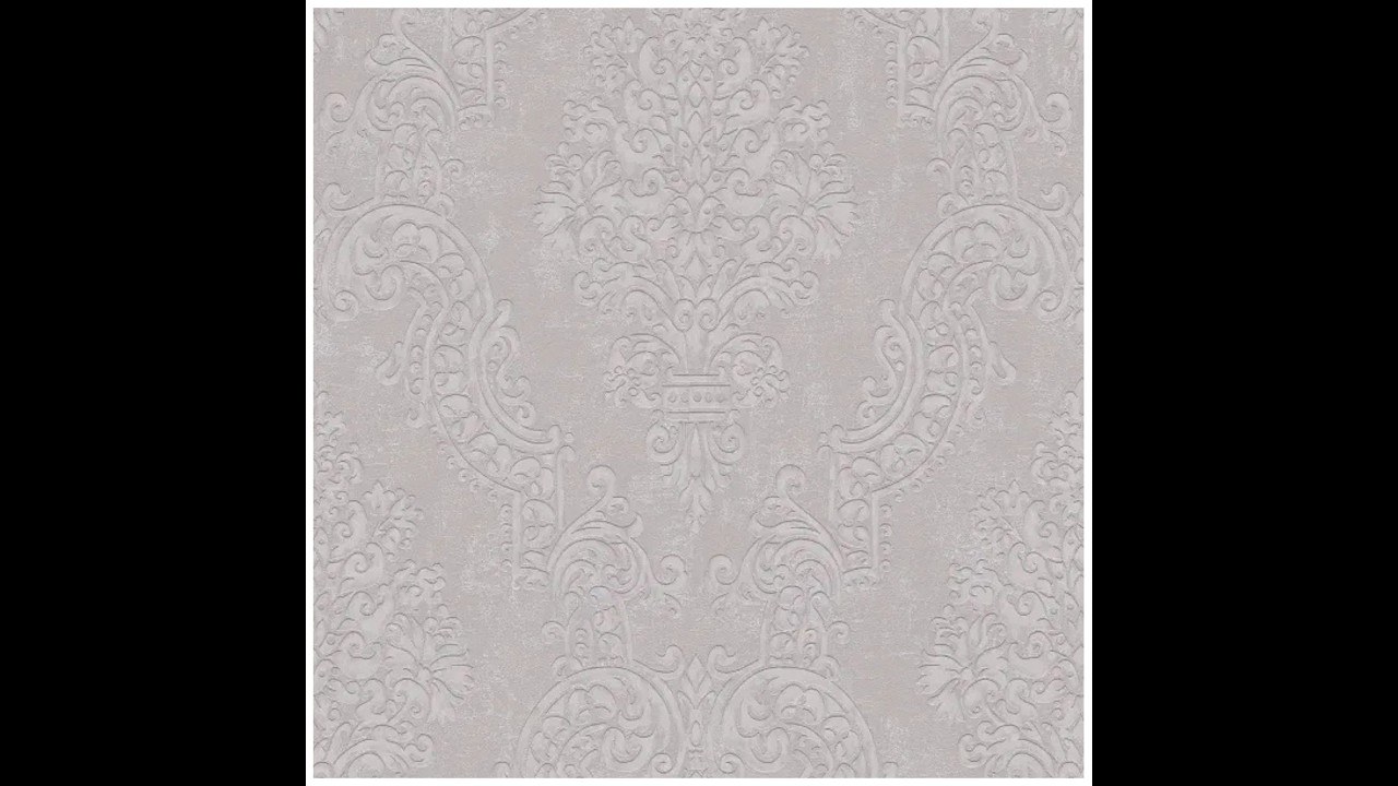 PAPEL DE COLGADURA ARABESCO GRIS