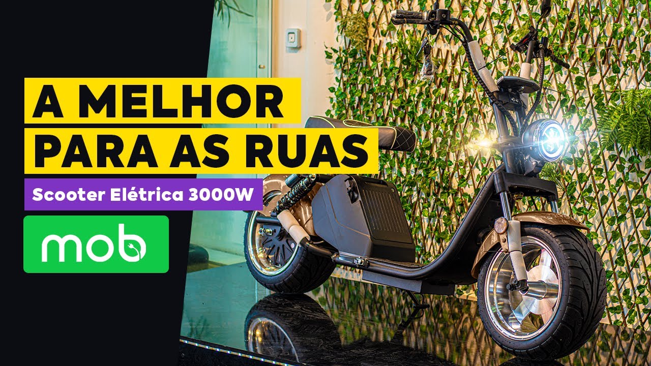 SCOOTER ELETRICA 3000W MOB S - A MELHOR PARA AS RUAS