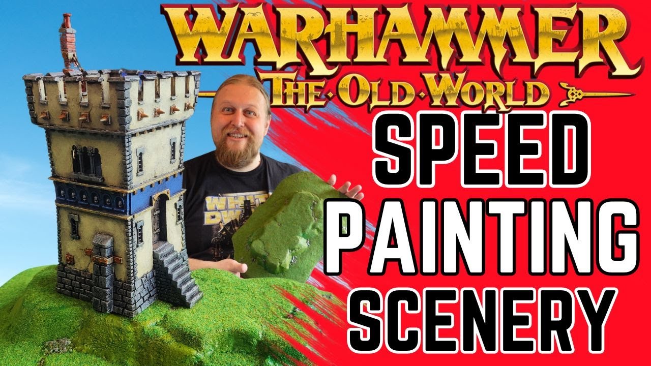 Warhammer The Old World - How to paint scenery tutorial in under 30 minutes!!