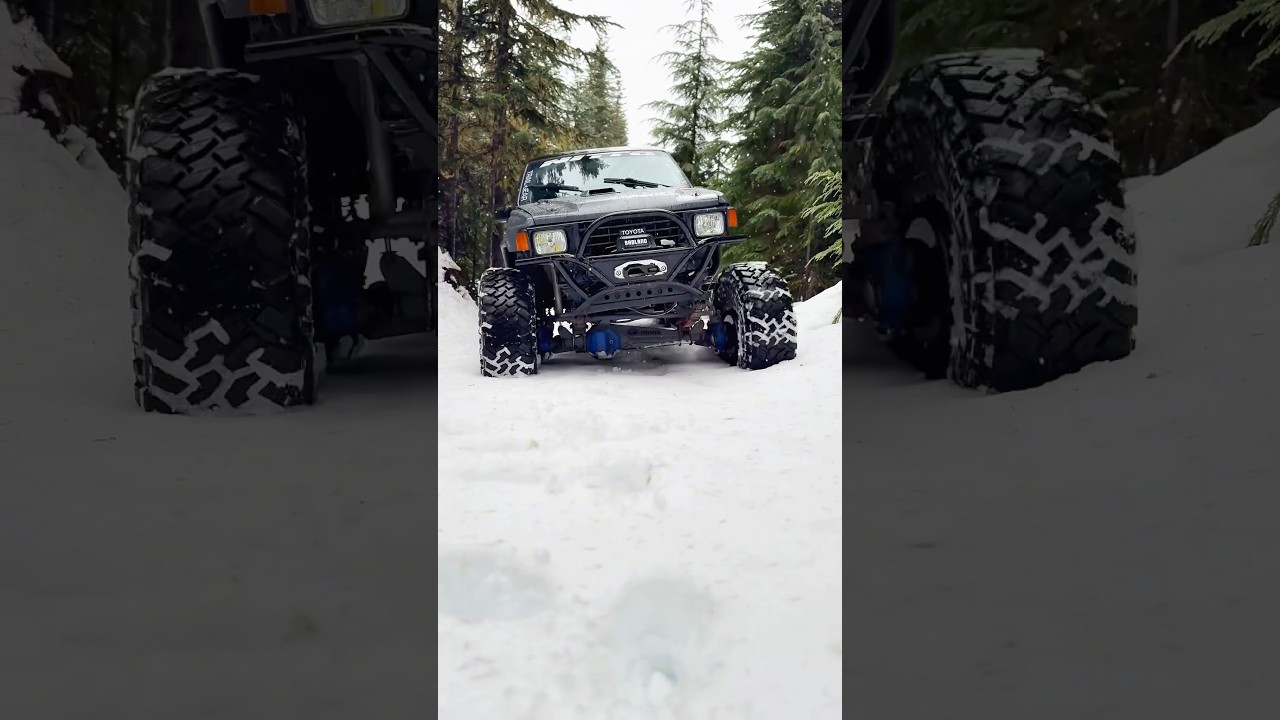 Toyota 1st Gen Runner snow vibes #toyota #snowwheeling #4runner #1stgen #snowbunny