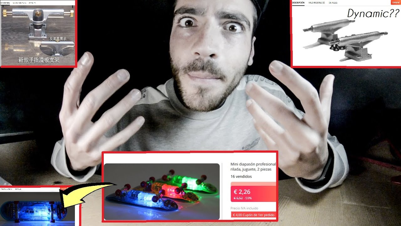 TECH DECK CON LUCES!? Buscando FINGERBOARDS en ALIEXPRESS | Alec Fingerboard
