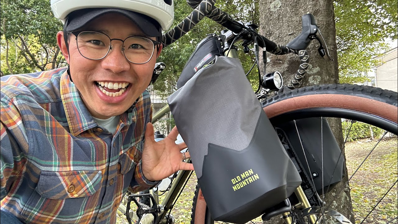 バイクパッキング再考!フロントフォークバッグの決定版になる!?【Old Man Mountain Hemlock with FLiP Cages】