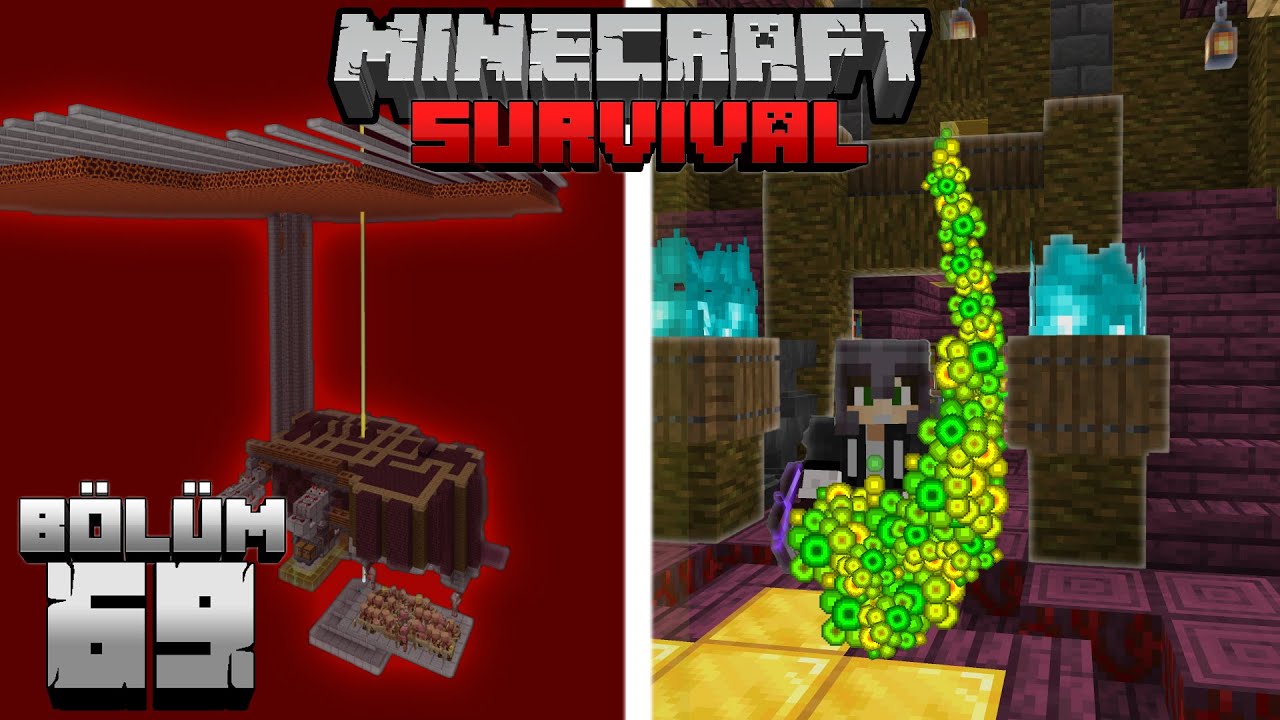 OYUNCU DOSTU 1.16 ALTIN ve XP FARMI !!┇Minecraft Survival ▹Bölüm 69
