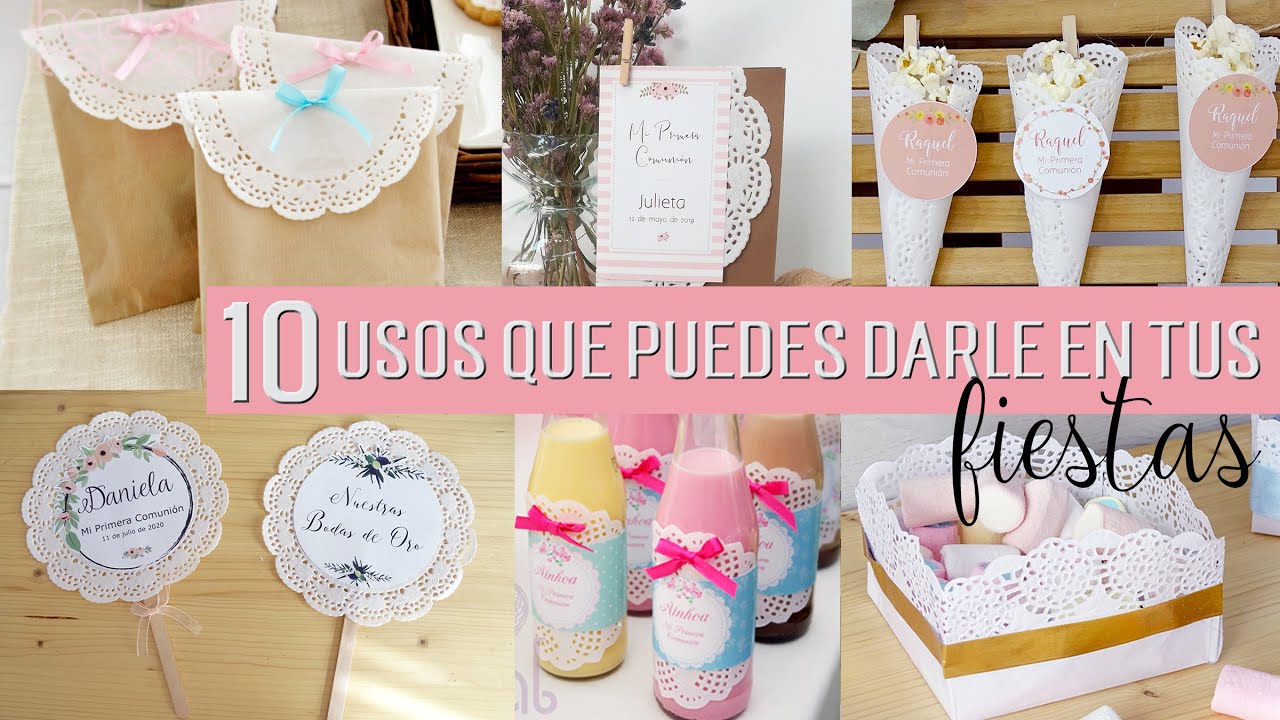 Blondas de papel para decorar