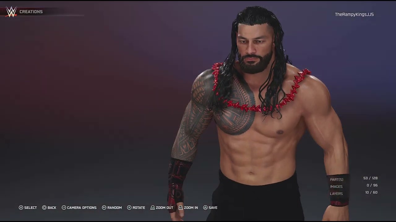 How to make Or get My custom Roman Reigns in wwe2k25