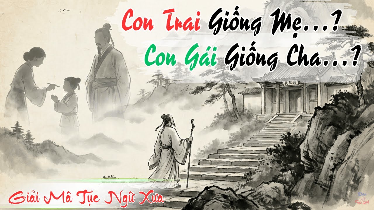 Giải Mã Tục Ngữ Xưa: Con Trai Giống Mẹ, Con Gái Giống Cha – Vận Mệnh Tốt Xấu Ra Sao?