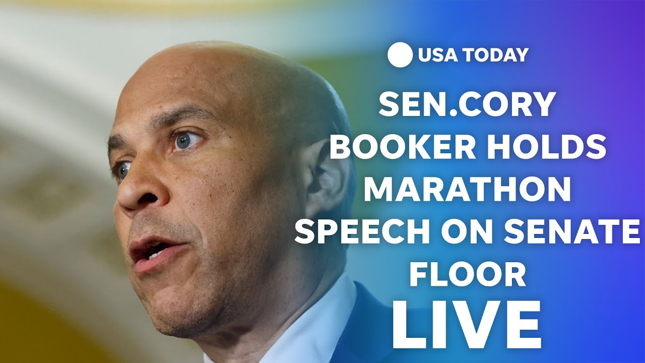 Watch live: Senator Cory Booker holds marathon speech on Senate floor