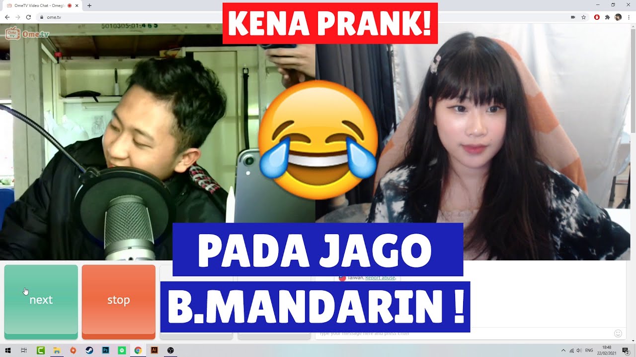 Pada JAGO B.Mandarin loh! SERUU!! | OME TV | Erika Su