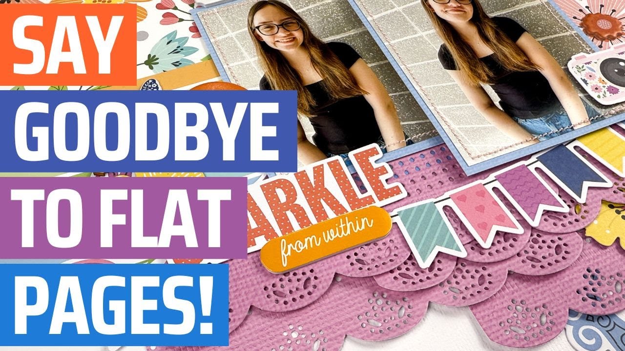 A SIMPLE way to Layer Pattern Papers (Scrapbooking for Beginners)