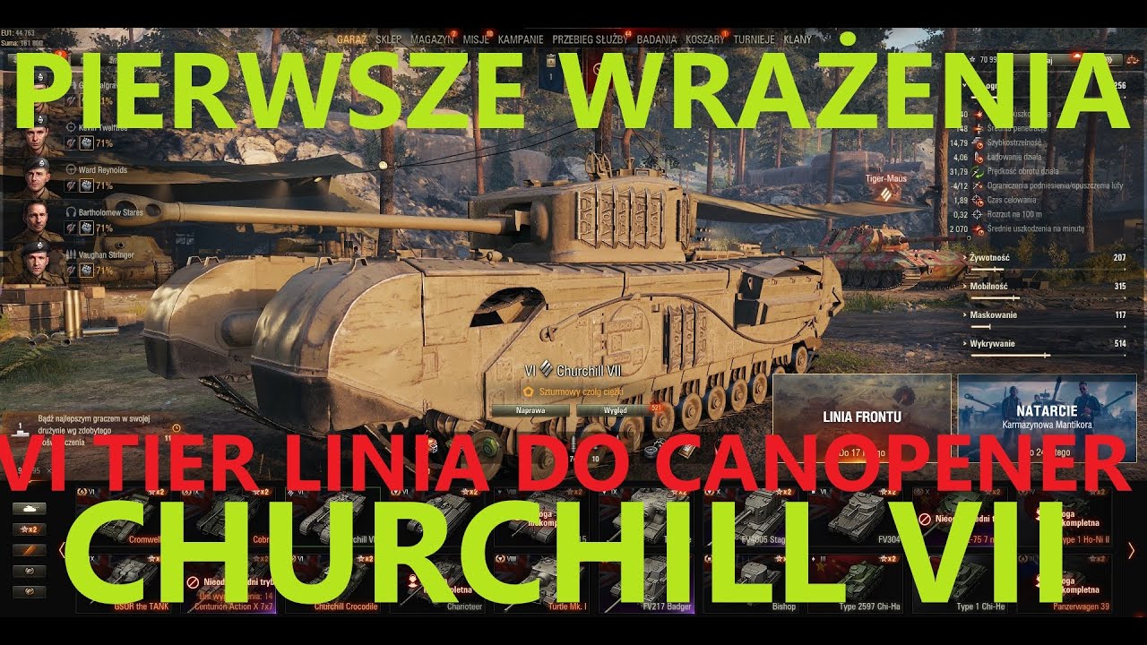 CHURCHILL VII PIERWSZE WRAŻENIA WOT World of Tanks