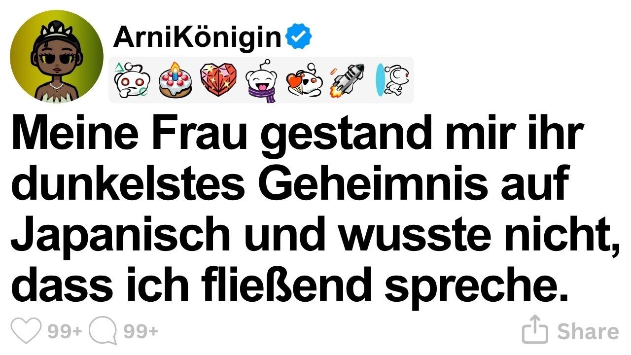 [GANZE STORY] Meine Frau gestand etwas auf Japanisch, ohne zu wissen, dass ich es verstehe.