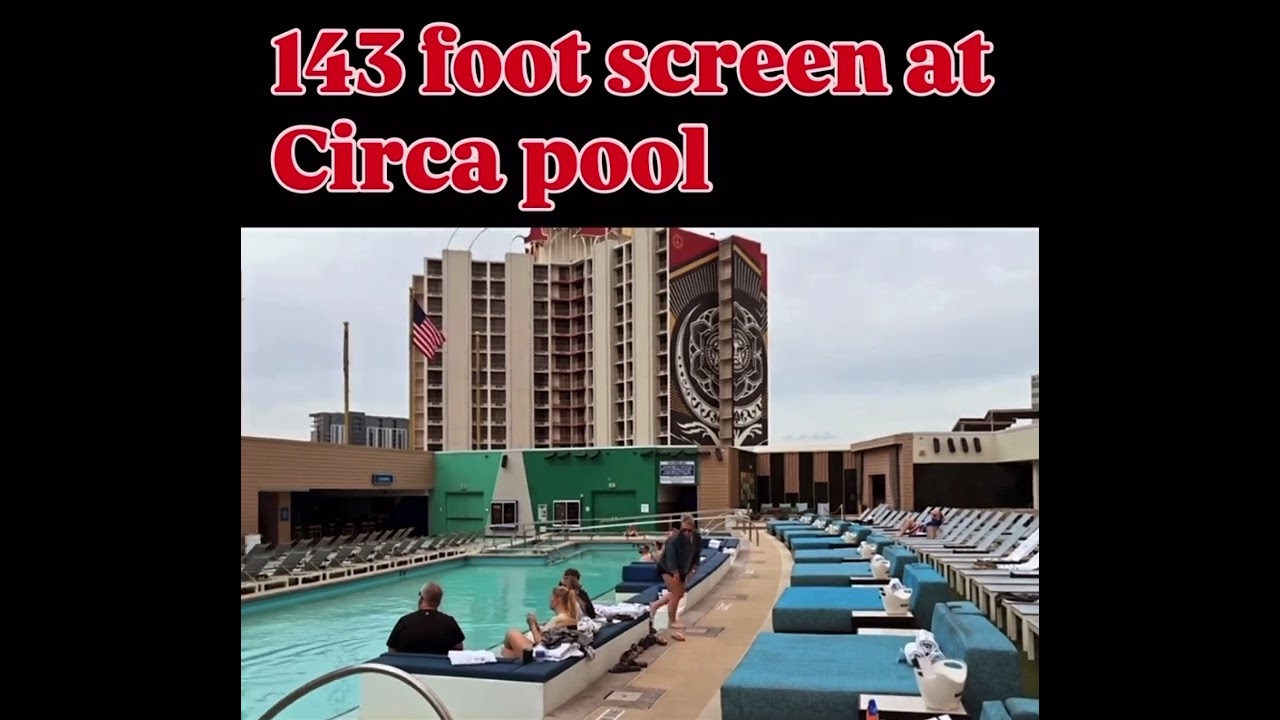 Circa pool and massive screen