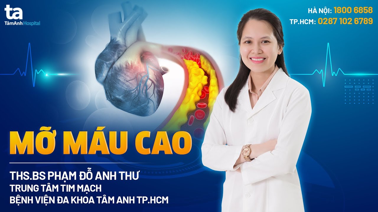 Mỡ m&aacute;u cao: Nguy&ecirc;n nh&acirc;n, Triệu chứng, C&oacute; nguy hiểm kh&ocirc;ng? | Ths.Bs Phạm Đỗ Anh Thư | CTCH T&acirc;m Anh