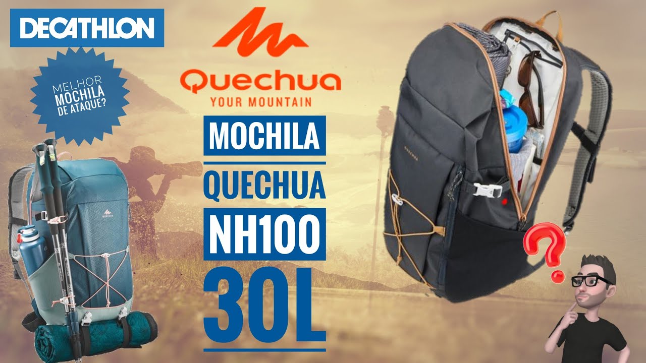 Mochila Quechua NH100 30L - A melhor mochila de Ataque? (Primeiras Impressões)