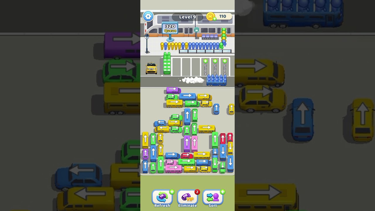 Car jam level 9 