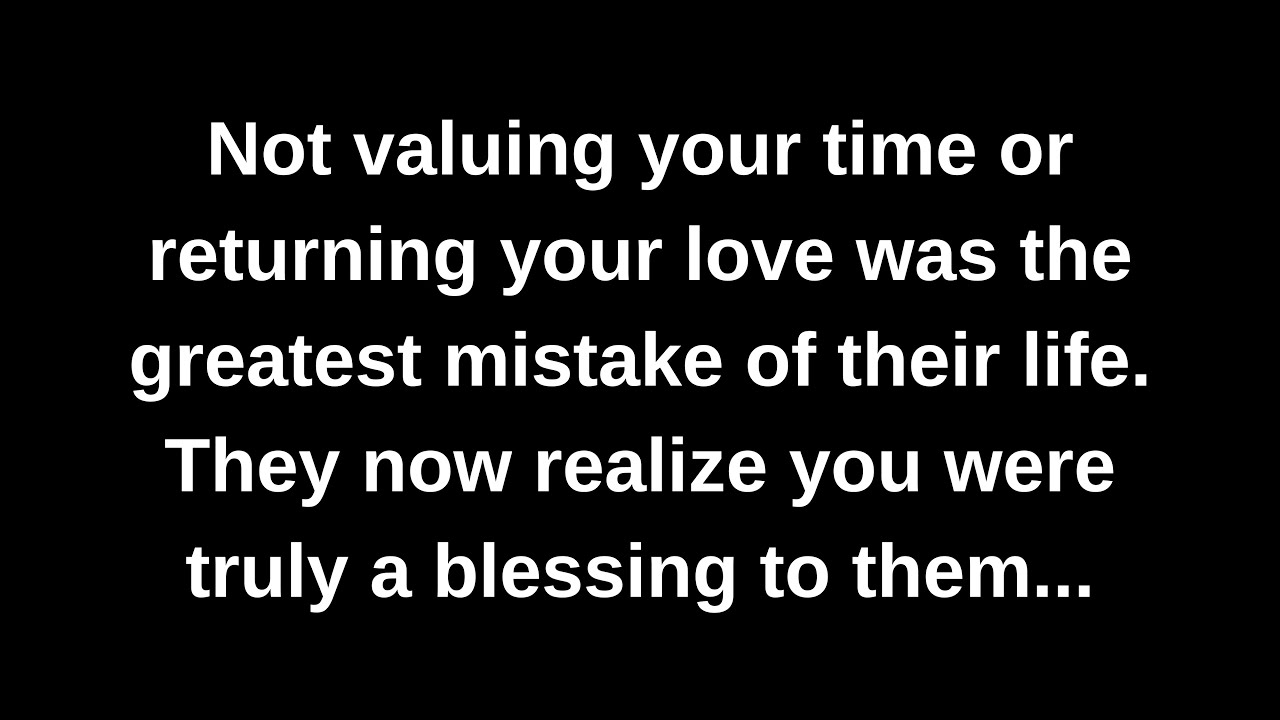 Not valuing your time or returning your love was the greatest mistake of their life. They now...