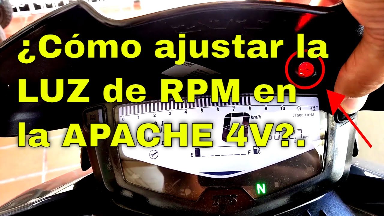 Ajustar el testigo de RPM Apache 200 y 160 4v