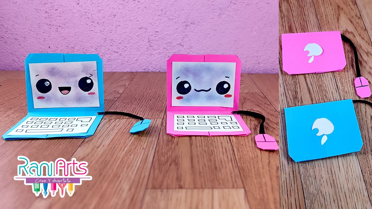 DIY - ORIGAMI LAPTOP - Haz mini computadoras de papel