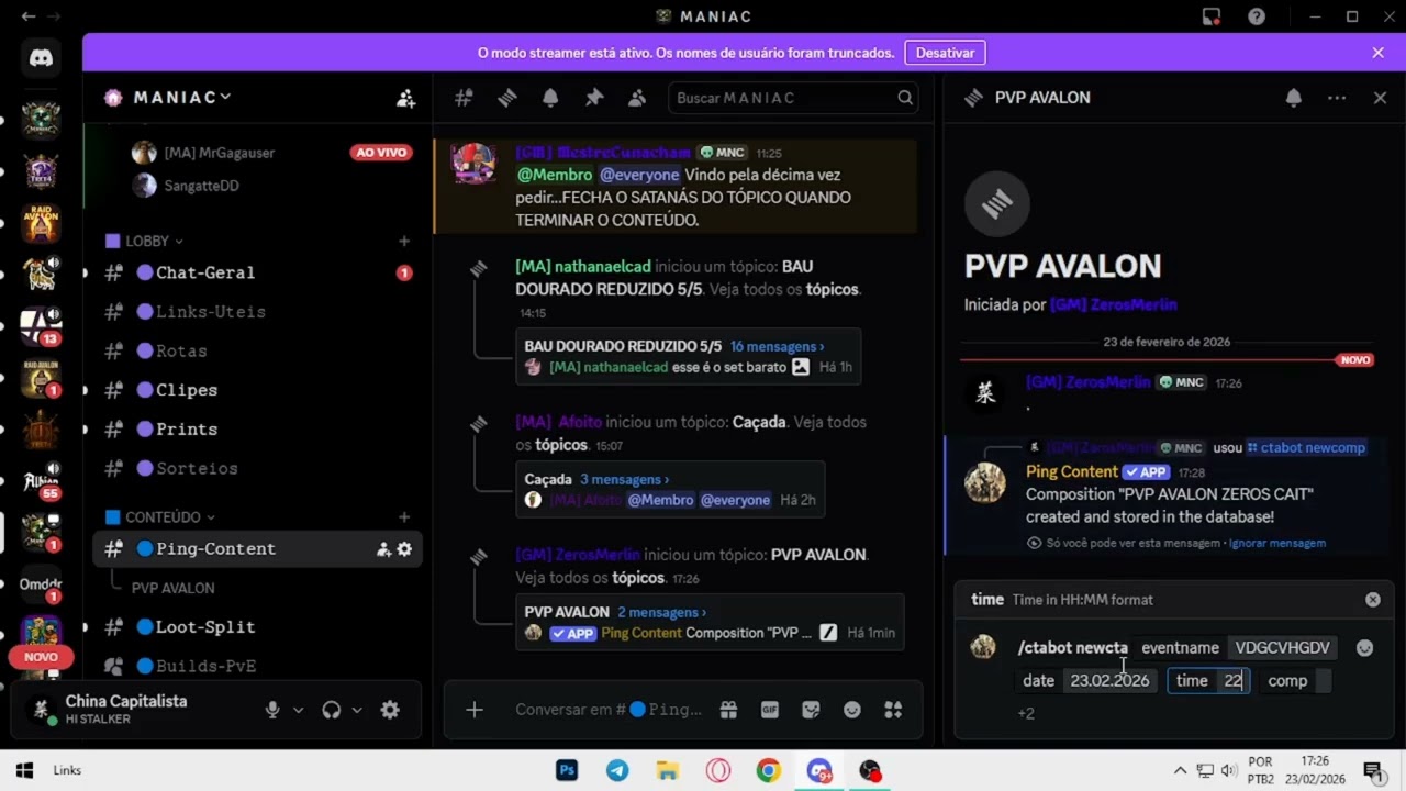 ENSINANDO a pingar com o BOT