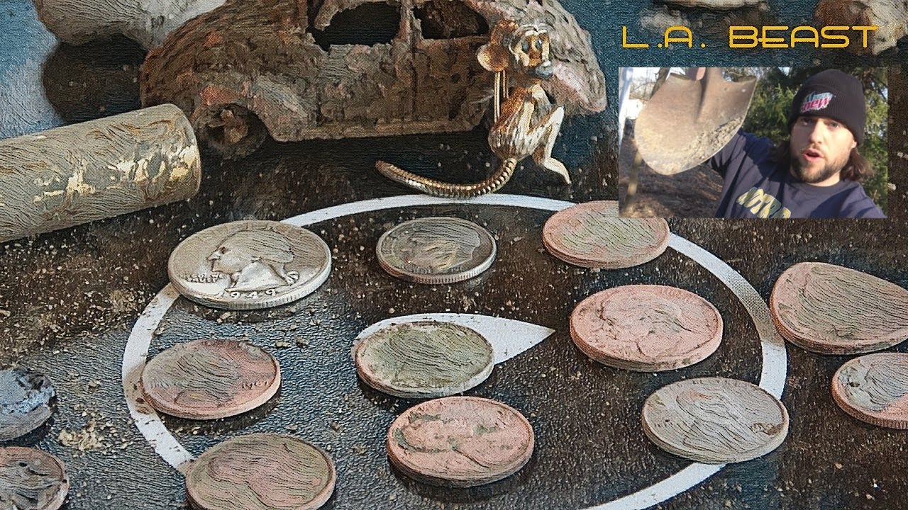 Metal Detecting 115 Year Old House (Digging For GOLD & Buried Treasures) | L.A. BEAST