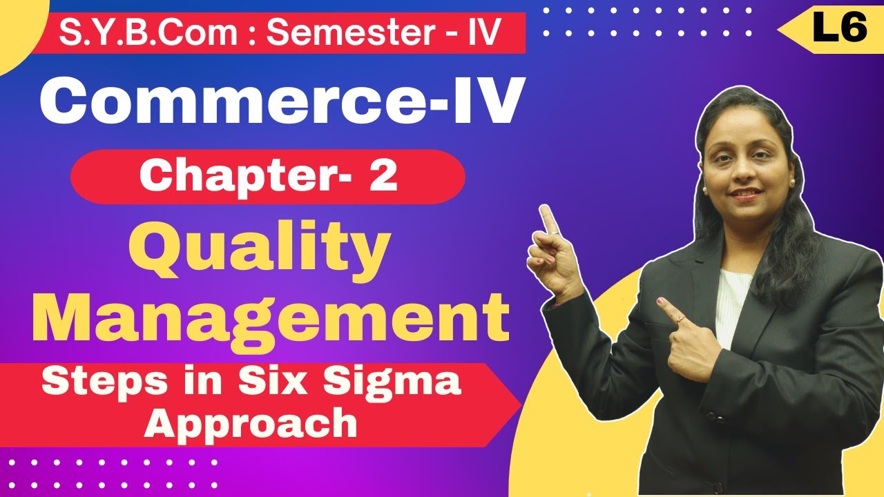 SYBCOM || Commerce || Chapter 2 | Quality Management | Lecture 6 | Semester 4 |