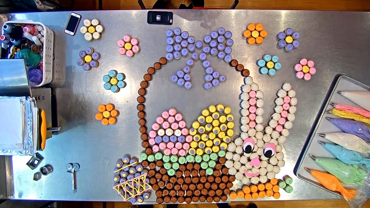 Cupcake Cam Easter Basket Timelapse