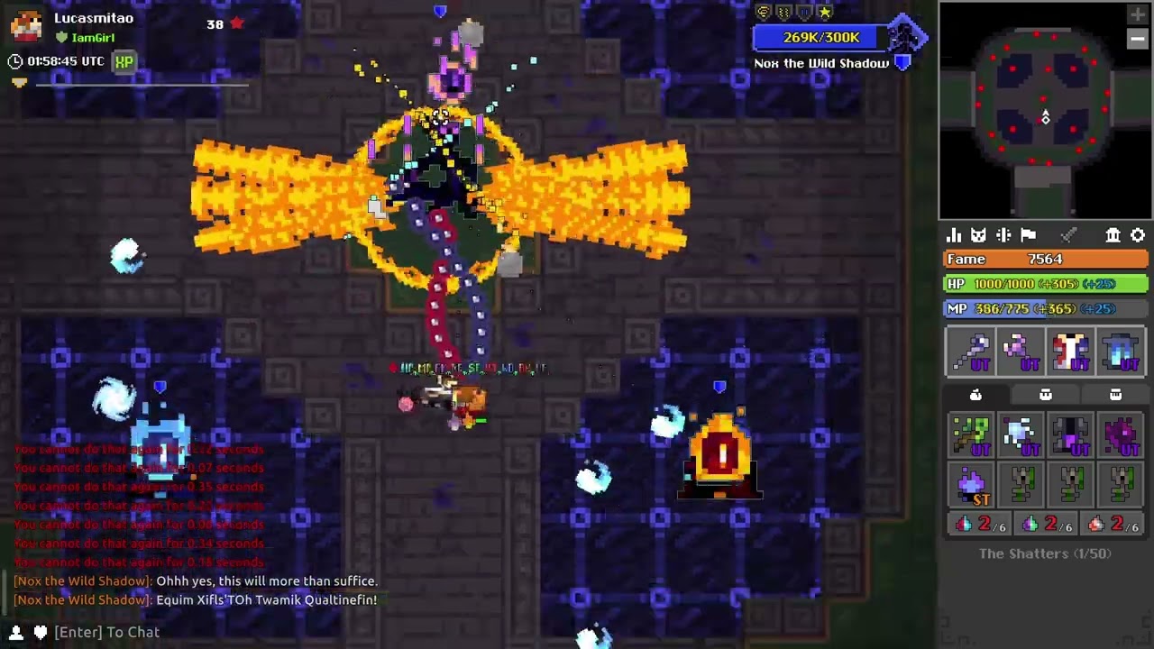 RotMG - 3 Hit HM Shatts Solo