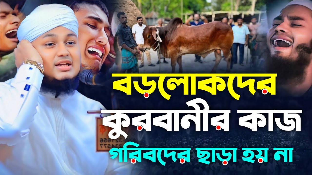 বড়লোকদের কুরবানির গরুর কাজ গরিবদের ছাড়া হয় না || ক্বারী জুনায়েদ আল হাবিব কুমিল্লা || New Waz 2025