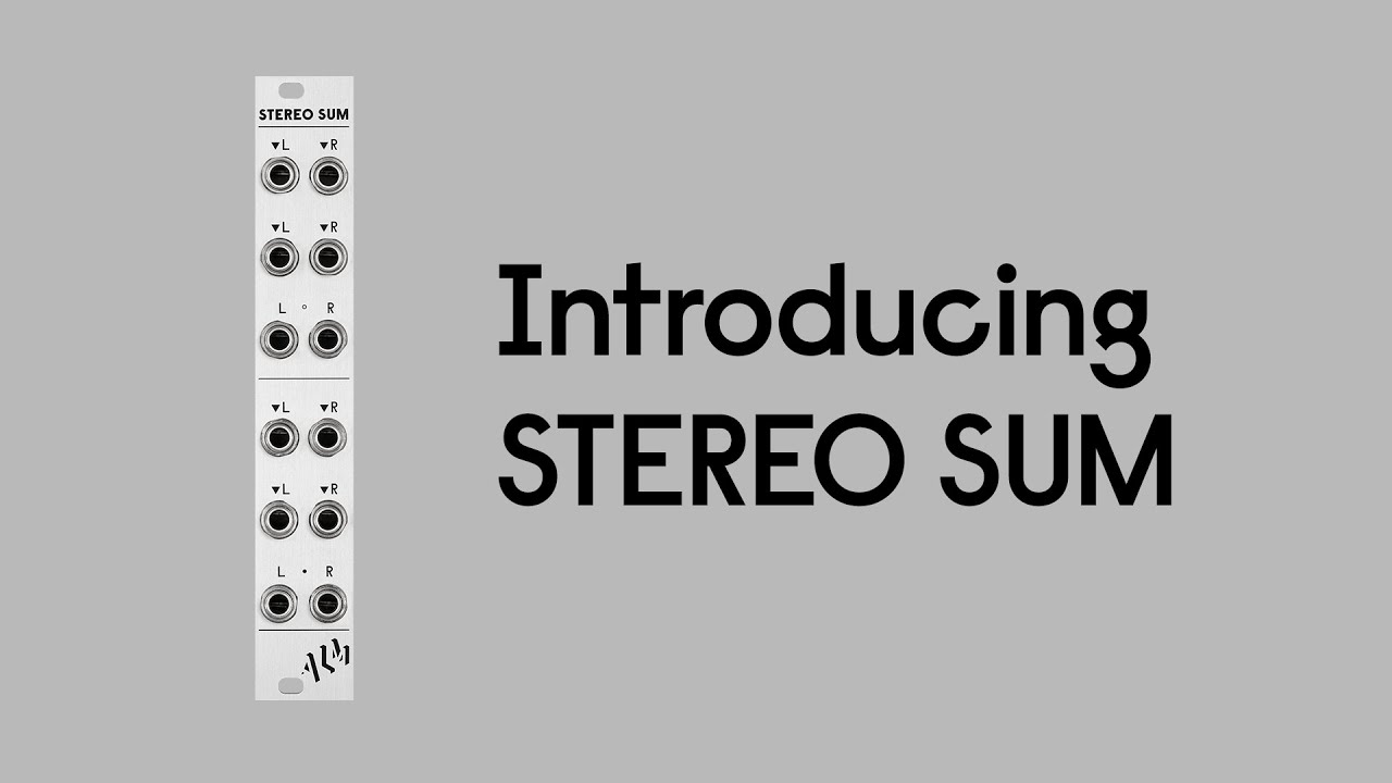 Introducing STEREO SUM - ALM038