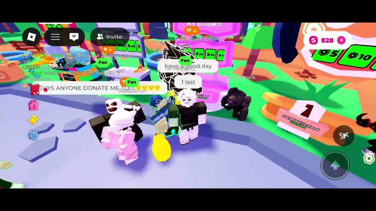 Me donating people in please donate!😱😱 Support people who need robux!!