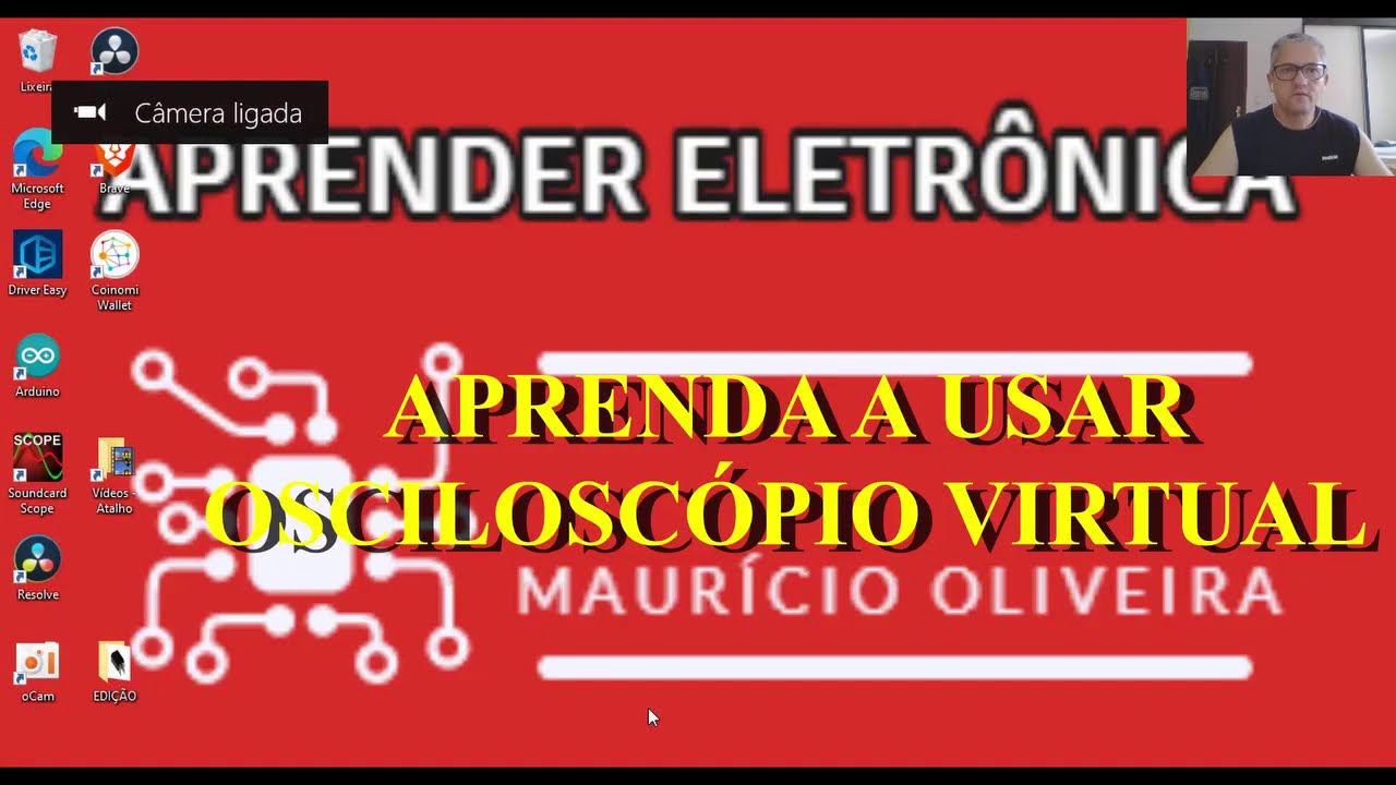 Como usar o  osciloscópio virtual , usando o software Soundcard Scope no seu pc.