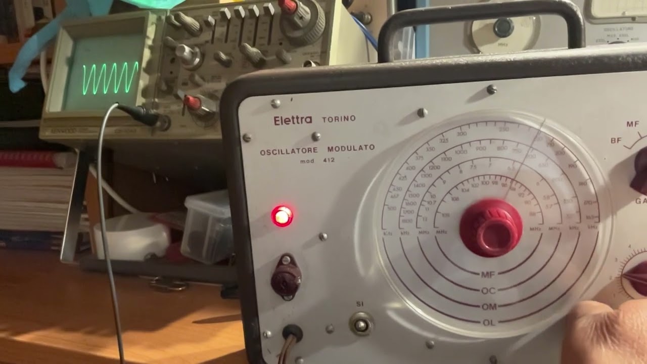 Elettra mod. 412 oscillatore modulato test finale