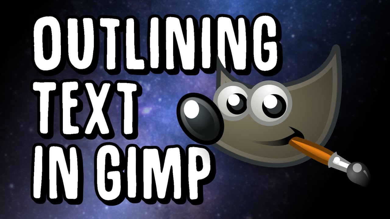 How to Outline Text in Gimp